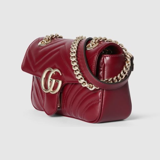 GG MARMONT MINI SHOULDER RED BAG