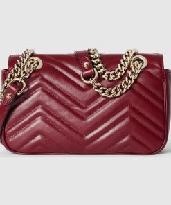 GG MARMONT MINI SHOULDER RED BAG