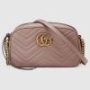 GG MARMONT SMALL DUSTY PINK LEATHER BAG