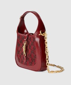 JACKIE 1961 GG CRYSTAL RED MINI BAG