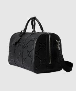 MEDIUM DUFFLE BLACK SOFT GRAINY