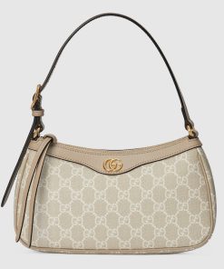 OPHIDIA SMALL BAG BEIGE AND WHITE SUPREME