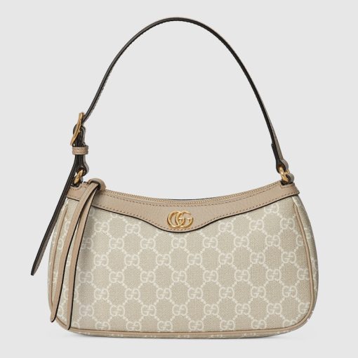 OPHIDIA SMALL BAG BEIGE AND WHITE SUPREME