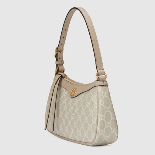 OPHIDIA SMALL BAG BEIGE AND WHITE SUPREME