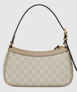 OPHIDIA SMALL BAG BEIGE AND WHITE SUPREME