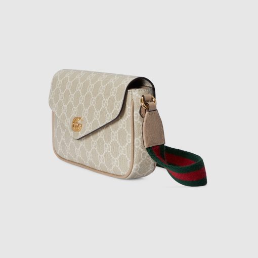 GUCCI OPHIDIA MINI BAG BEIGE AND OATMEAL