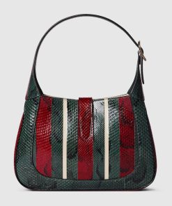 GUCCI JACKIE PYTHON SHOULDER BAG