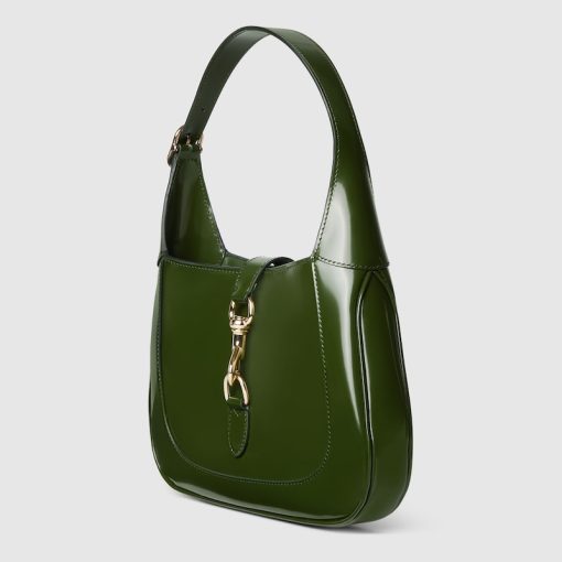 GUCCI JACKIE SMALL DARK GREEN SHOULDER BAG