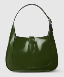 GUCCI JACKIE SMALL DARK GREEN SHOULDER BAG