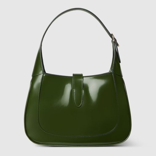 GUCCI JACKIE SMALL DARK GREEN SHOULDER BAG