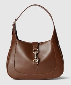 GUCCI JACKIE SMALL BROWN SHOULDER BAG