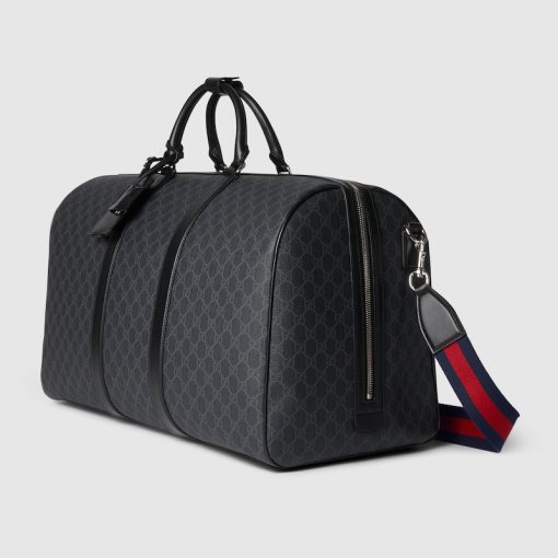 GG DUFFLE BLACK SUPREME CANVAS BAG