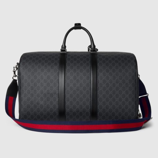 GG DUFFLE BLACK SUPREME CANVAS BAG