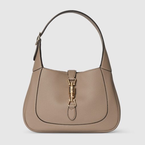 GUCCI JACKIE 1961 SMALL SHOULDER TAUPE BAG