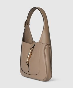 GUCCI JACKIE 1961 SMALL SHOULDER TAUPE BAG