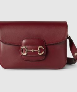 GUCCI HORSEBIT 1955 SMALL ROSSO SHOULDER BAG