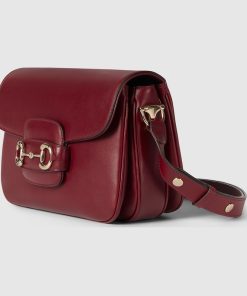 GUCCI HORSEBIT 1955 SMALL ROSSO SHOULDER BAG