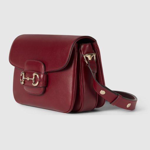 GUCCI HORSEBIT 1955 SMALL ROSSO SHOULDER BAG