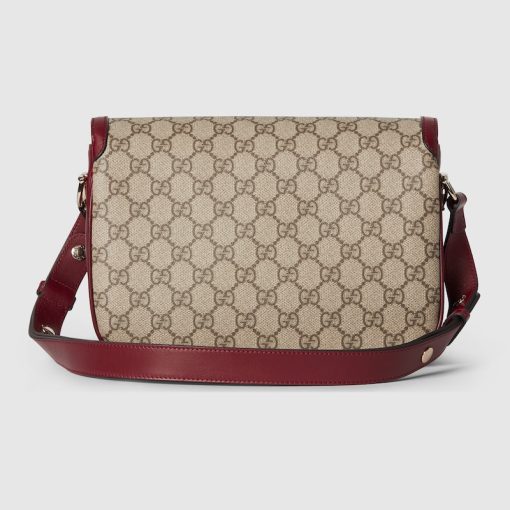 GUCCI HORSEBIT 1955 SMALL BEIGE AND ROSSO BAG