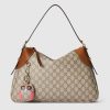 GG EMBLEM LARGE SHOULDER BAG