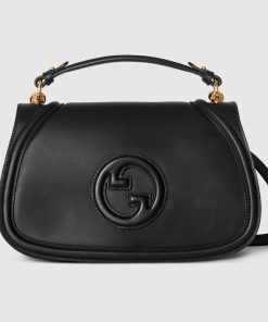 GUCCI BLONDIE MEDIUM TOP HANDLE BLACK BAG