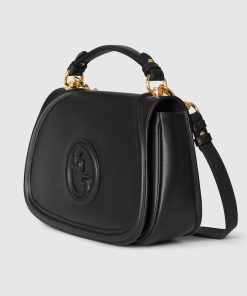 GUCCI BLONDIE MEDIUM TOP HANDLE BLACK BAG