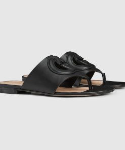 GUCCI Women's Interlocking G cut-out sandal