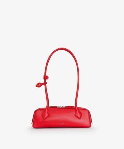 ALAIA SMALL RED BAG IN GOATSKIN