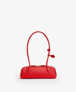 ALAIA SMALL RED BAG IN GOATSKIN