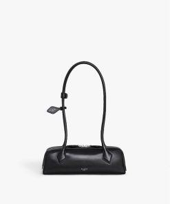 ALAIA SMALL BLACK BAG IN GOATSKIN