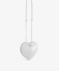 ALAIA GRAY HEART BAG IN CALFSKIN