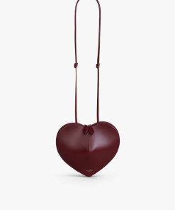 ALAIA RED HEART BAG IN CALFSKIN