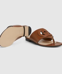 GUCCI Women's Interlocking G cut-out sandal