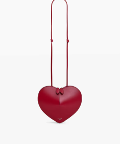 ALAIA RED HEART BAG IN CALFSKIN